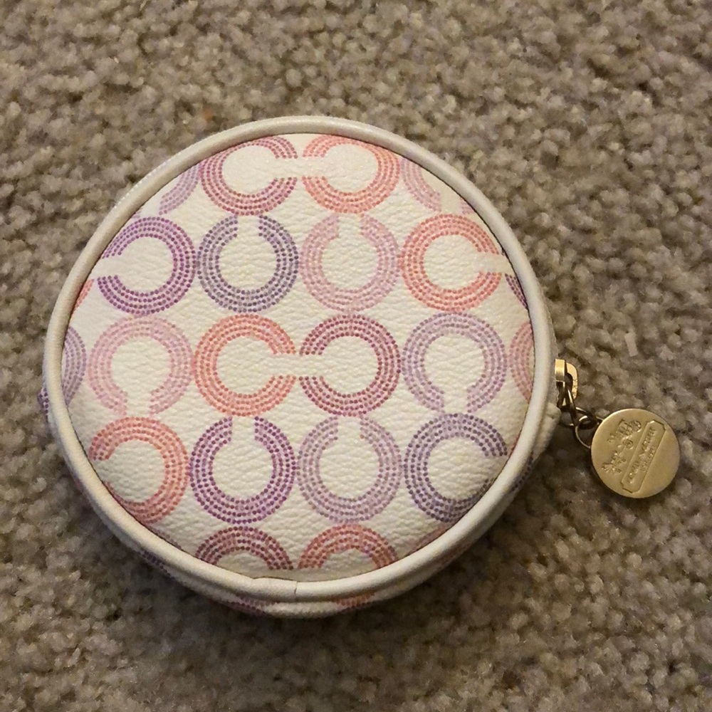Coach Waverly Round Coin Purse - Op Art